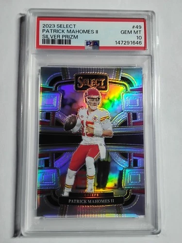 2023 Panini Select Silver Prizm #49 Patrick Mahomes II PSA 10
