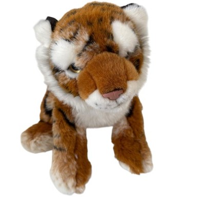 Teddy Hermann TIGER CUB 90448 Lifelike Plush Cat Stripes & Ruff CE Tag Germany