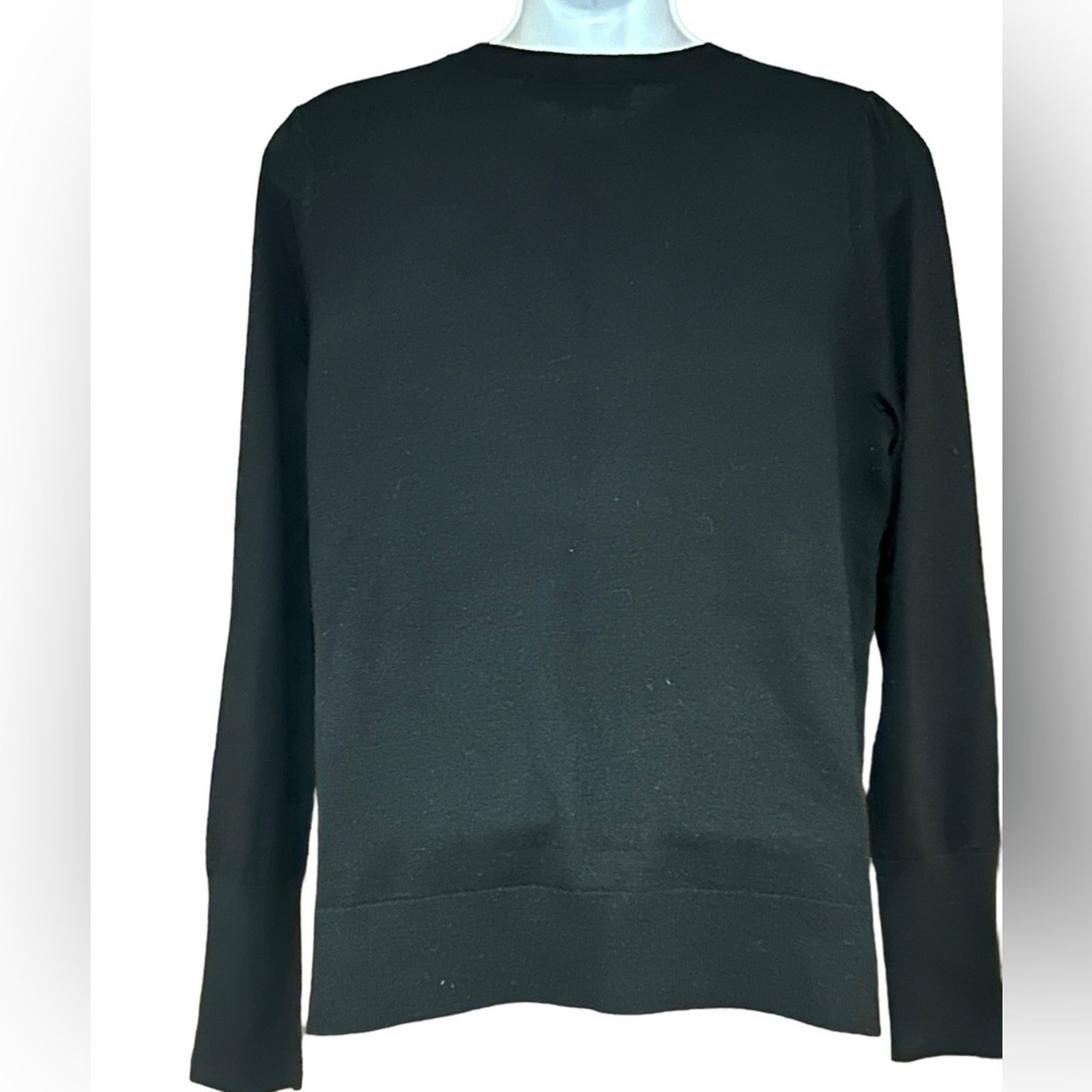 Loft Womens Medium Basic Black Crew Neck Sweater … - image 2