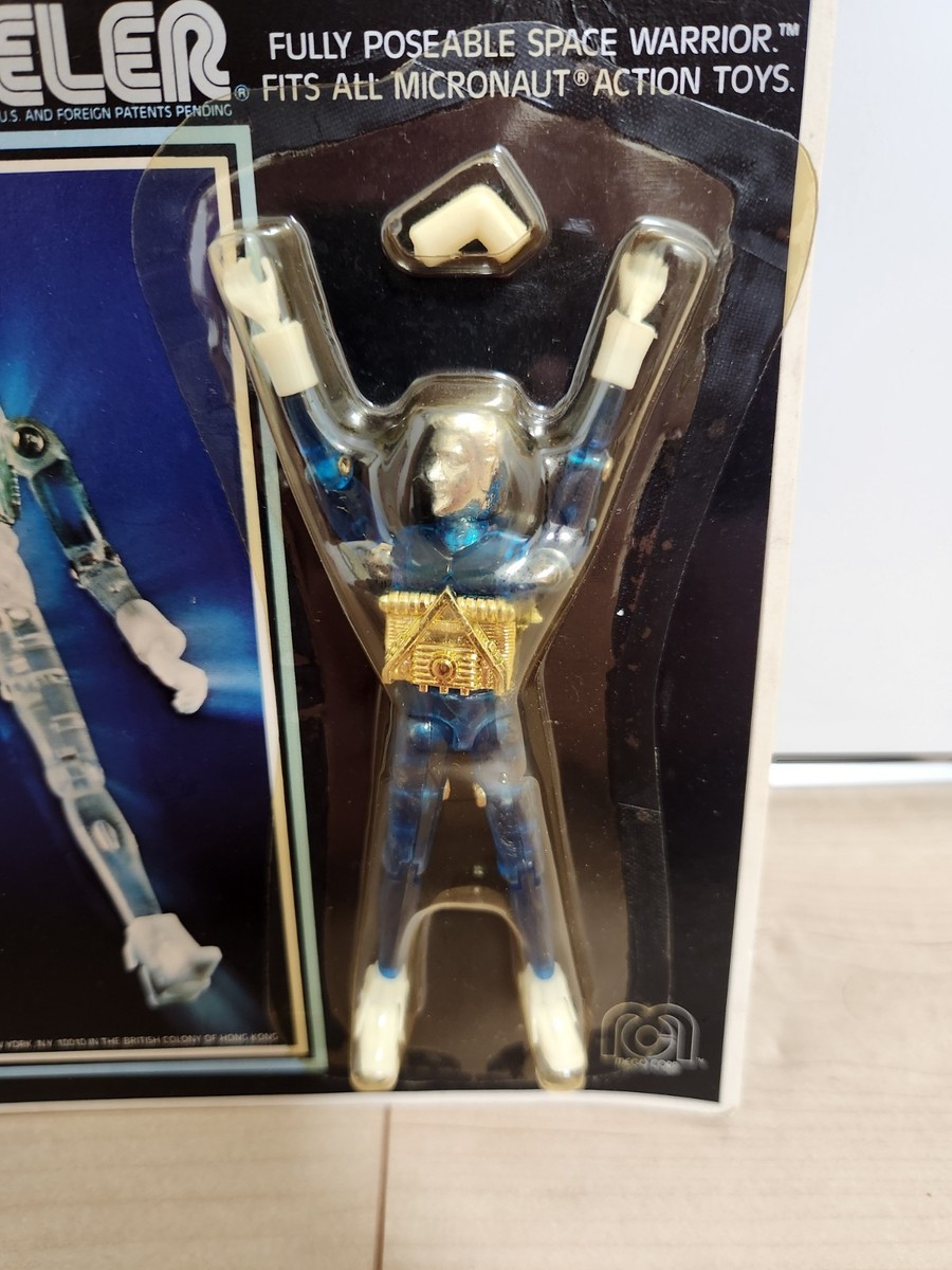 Vintage Mego Micronauts Time Traveler Clear Blue NEW MOC Rare 1976