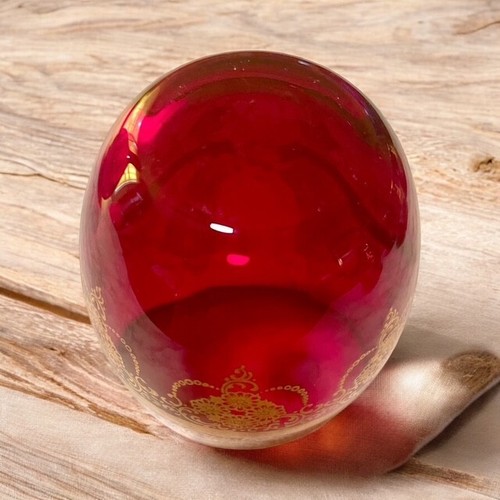VTG Ferro and Lazzarini Murano Red Glass Gold Decanter and 6 Glasses (TI01) - Picture 8 of 10