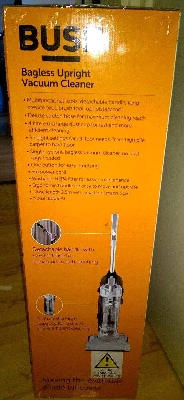 Bush Vus34ae2o Upright Bagless Vacuum Cleaner Household Appliance White