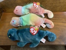 Ty Beanie Babies Extremely Rare With Errors - Rainbow  Iggy
