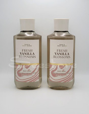 Bath Body Works Fresh Vanilla Blossom Shower Gel Body Wash 10 fl oz Set of 2