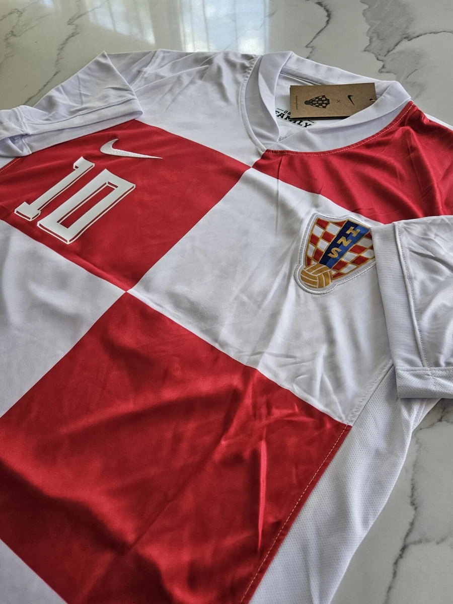 T-shirt Uomo Croazia – Fan Shirt Mondiali 2018 – Bianco/rosso/blu – MoonWorks
