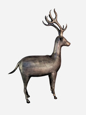 Ancienne figurine cerf sur pied en argent massif 84 Moyen Orient