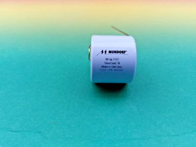MUNDORF MESGO MCAP EVO SILVER GOLD OIL 2,2µf  450V High End Capacitor