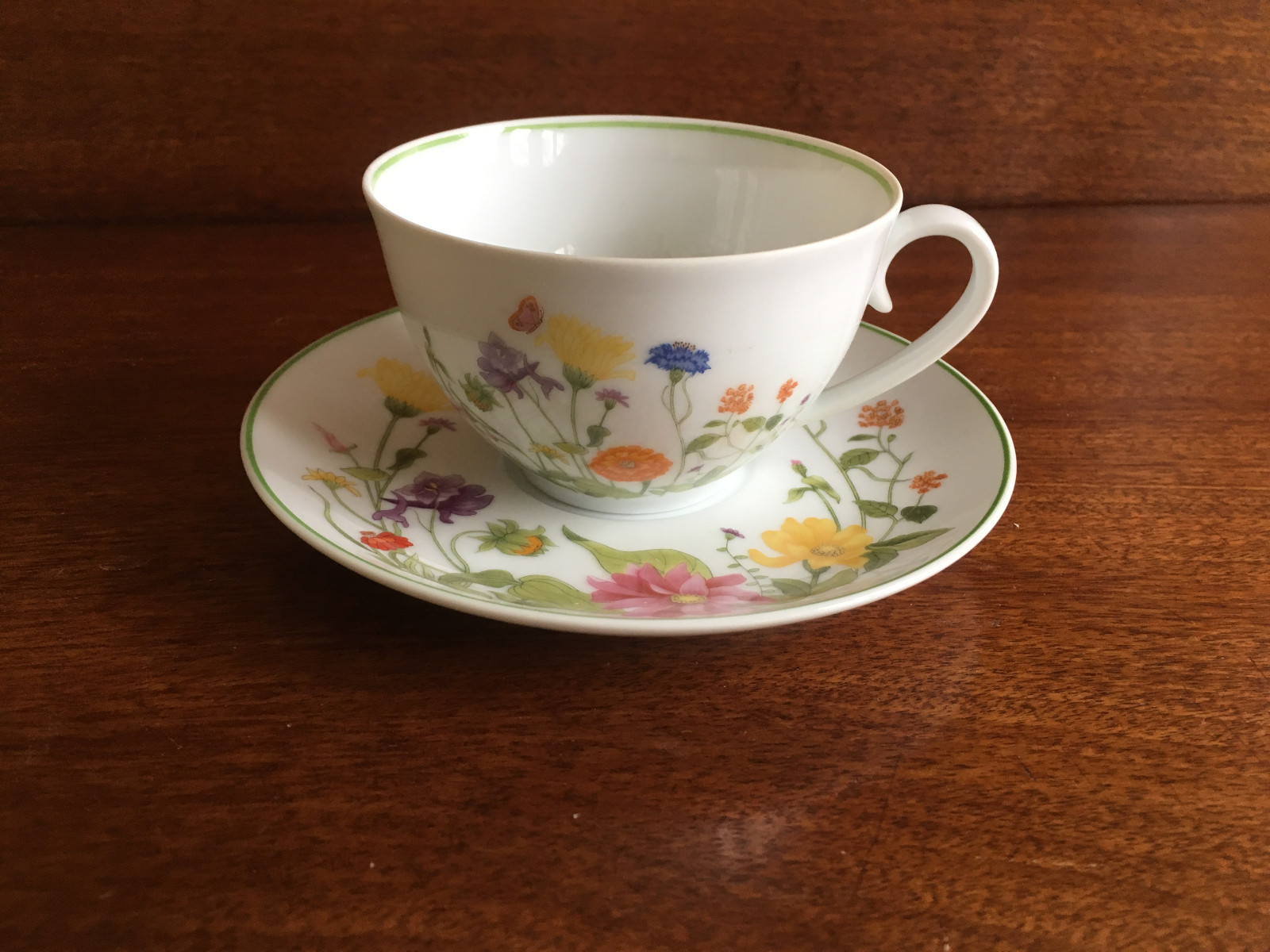 Denby China WONDERLAND 1974 Portugal Tea Cup And Saucer Excellent