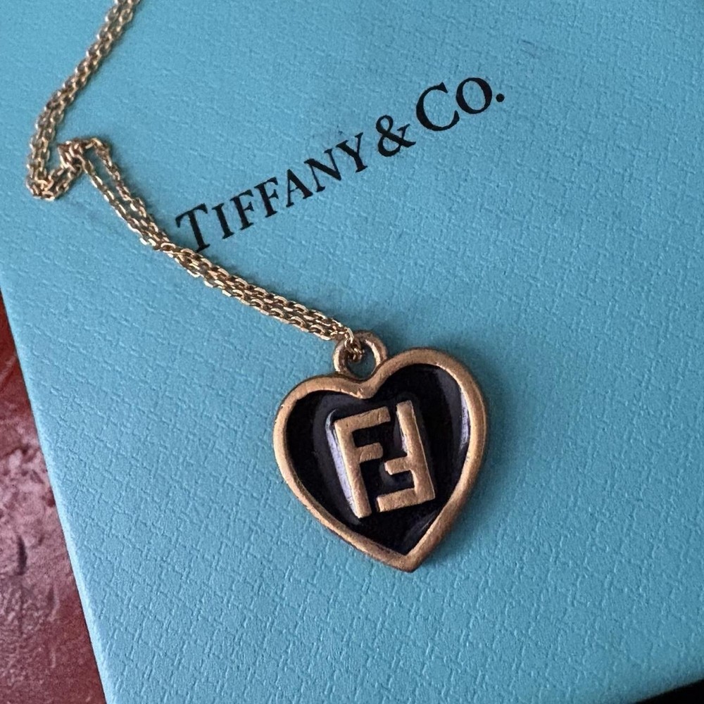 Authentic Fendi Charm + Chain