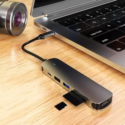 Multiple Port USB3.0 and Type C Hubs Adapter for Phone Fast Speed Data Transfer