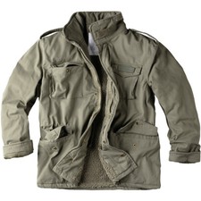 Surplus Parà Inverno Uomo Giacca M65 Esercito Militare Campo Cappotto Oliva