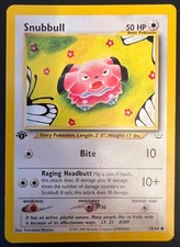 POKEMON NEO REVELATION 1ST EDITION COMMON SNUBBULL CARD 55/64
