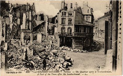 cpa-militaire-verdun-un-quartier-apres-le-bombardement-277693-ebay