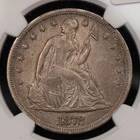 1872 $1 Seated Liberty Silver Dollar -Excellent Eye Appeal- NGC AU Dets - B3426