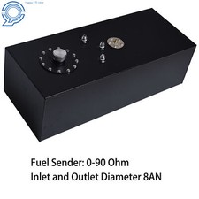 Slim Aluminum Race Drift Fuel Cell Gas Tanklevel Sender 15 Gallon 60l