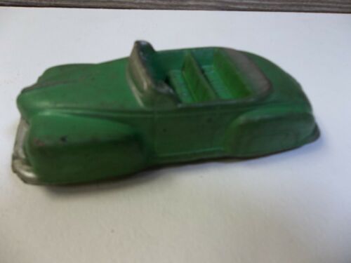 vintage Arcor rubber toy car green convertible has all wheels  made U.S.A.  - Picture 1 of 5