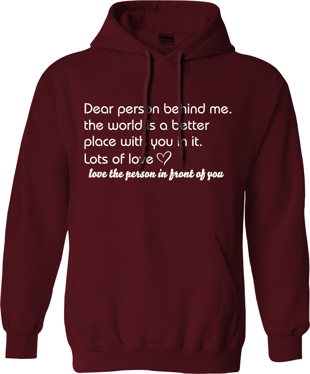 Dear Person Behind Me Hoodie Couple Family Love Romantic Possessive
