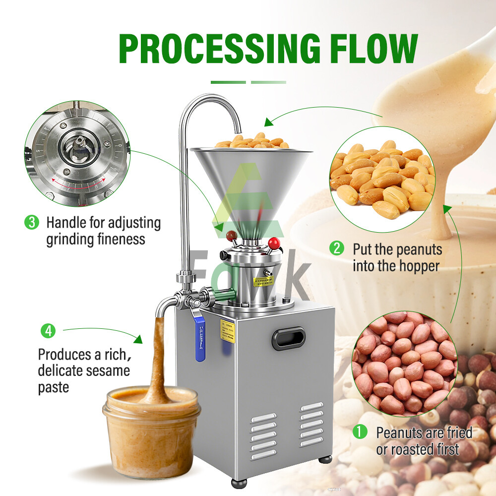 Commercial Split Peanut Butter Maker Mill Grinding Colloid Jam Paste ...
