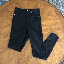Good American Good Legs Size 00 24 Suede Black Jeans New READ description
