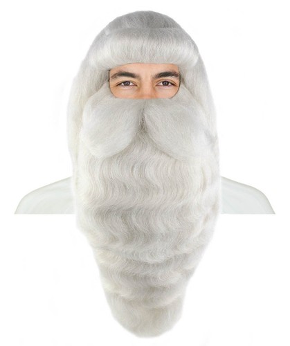 Styles Adult Men Merry Christmas Xmas Party Deluxe Santa Claus Wig And Beard Set - Picture 12 of 112