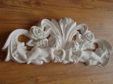 Stuc - Façade Beau Ange 101-253B Couronne en Béton Port