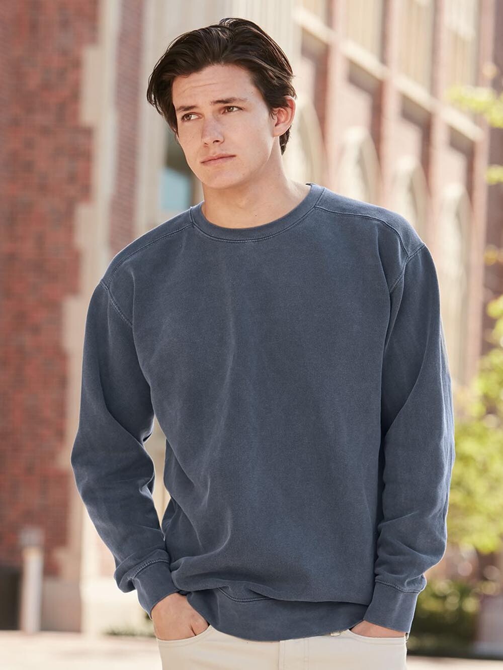 Comfort Colors 1566 Adult Crewneck Sweatshirt - Watermelon - S