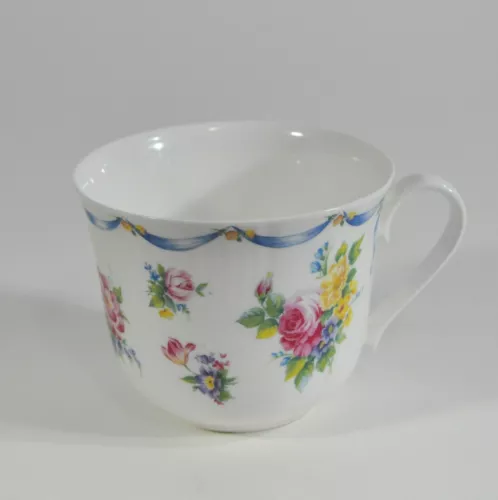 Vintage Roy Kirkham Dresden Sprays Fine Bone China Large Coffee Mug