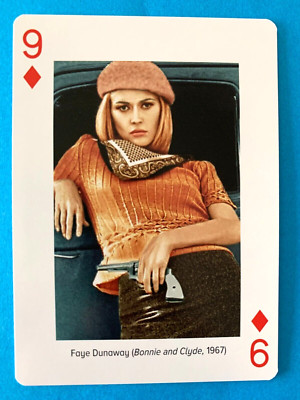RARE MOVIE STAR FAYE DUNAWAY 1967 BONNIE AND CLYDE ROOKIE CARD FRENCH EDITION