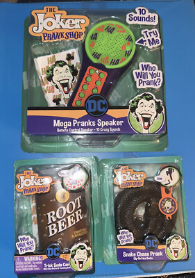 【POP17枚のみ】1998年 トランプ ヤドン JOKER The Joker Prank Shop Mega Pranks Speaker snake and root beer lot