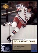 2002-03 Upper Deck Foundations Phil Esposito New York Rangers #67