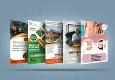 CUSTOM FLYER DESIGN Single/Double Sides A3/A4/A5/A6 Leaflet DESIGN ONLY, Unique