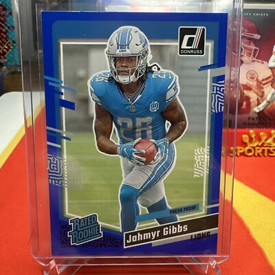 2023 Donruss Jahymr Gibbs Blue Press Proof | eBay