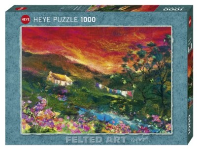 Heye Puzzles Puzzle 29916 1000 Teile Filzkunst Waschleine Puzzle