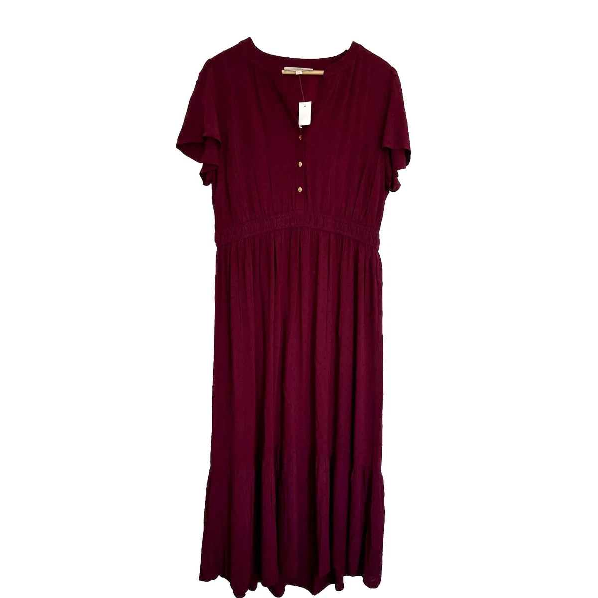 Loft burgundy dress hotsell