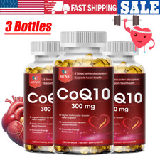 CoQ-10 300mg 360 Softgels Coq10 Co Q10 Coenzyme Heart Support NON GMO