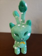 Neopets Speckled Aisha Green Polka 9" Plush Stuffed Animal