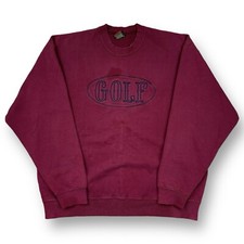 Vintage 90s Golf Embroidered Sweatshirt Crewneck Men’s Size Large USA Made