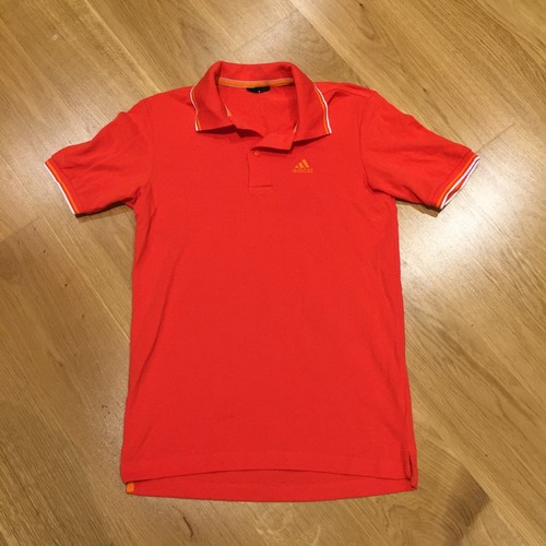 adidas climalite cotton golf sportswear casual polo shirt orange