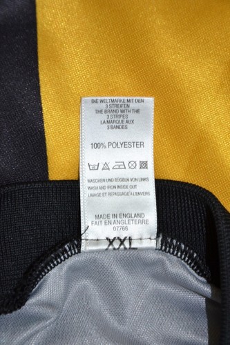 CAMISETA DE FUTBOL DE PORTERO ADIDAS PLANTILLA 1998 2000 XXL #1 EDICIÓN JENS LEHMANN - Imagen 7 de 7