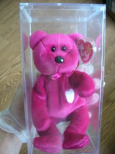 pink valentina beanie baby