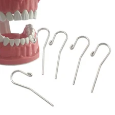 10Pcs Dental Root detector Lip Hook Autoclavable For Apex Locator Canal Finder