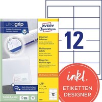 Avery Zweckform 3659 Adressaufkleber 1.200 Klebeetiketten, 97X42,3Mm Auf A4