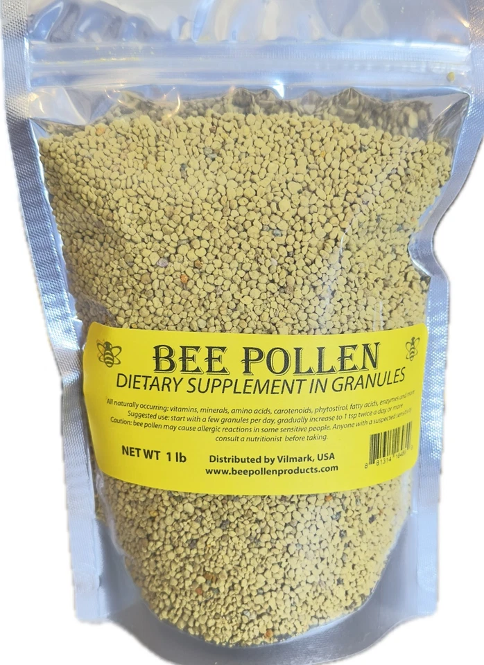1 lb. de gránulos de polen de abeja - crudos y sin procesar - ideales para perder peso Foto 2 de 3