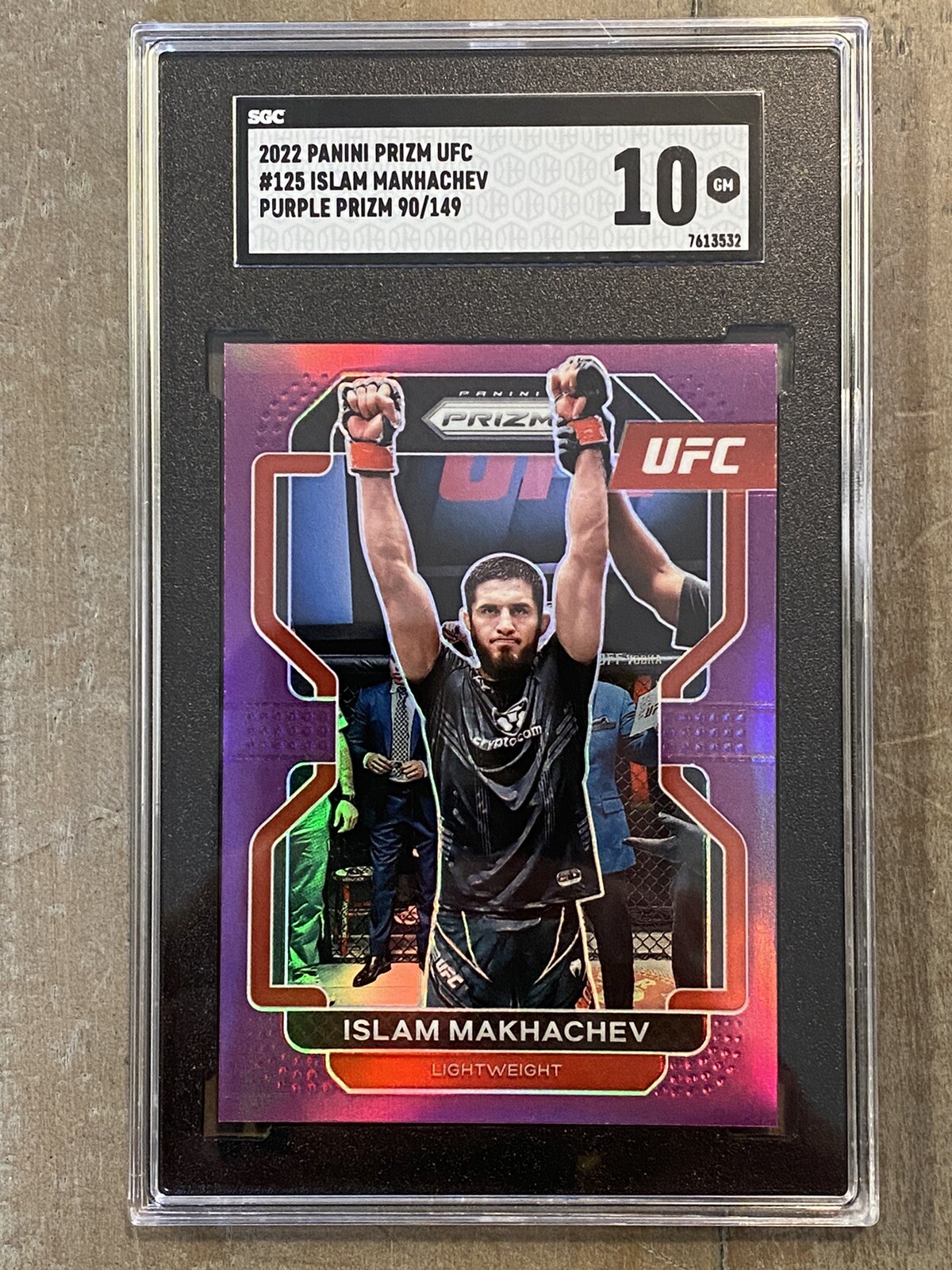 Islam Makhachev 2022 UFC Prizm Purple Prizm 90/149 SP #125 1st Year Prizm 10💎