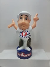 Rare Mr Brasso Advertising Figure, Advertising Bank, Piggy Bank Rubber Figurine 
