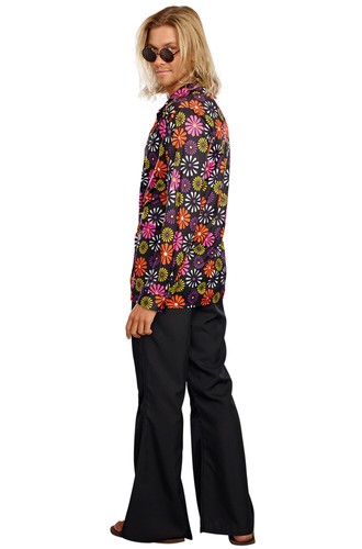 Brand New Groovy Peace Hippie Dude Adult Costume - Picture 2 of 2