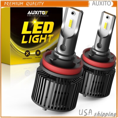 AUXITO LED Head Light Bulb H8 H16 H11 HeadLight Bulb White 6500K High Power Lamp