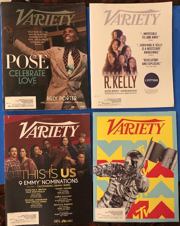 VARIETY Advertisement magazines lot Of 4 Issues NEW August 2019