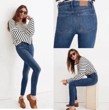 Madewell 9” High Rise Skinny Raw Hem Jeans Women’s Size 36P