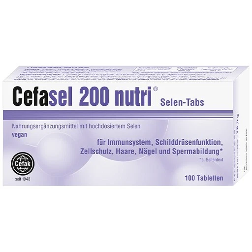 CEFAK KG CEFASEL 200 nutri Selen-Tabs PZN 02330807 - vom med.Fachhändler